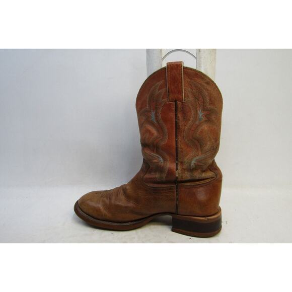 TONY LAMA Mens Size 10.5 D Brown Leather Cowboy Western Boots main image 10